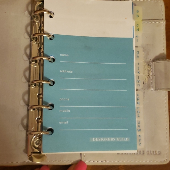 Designers Guild Pink Leather Agenda PM size - Picture 7 of 7